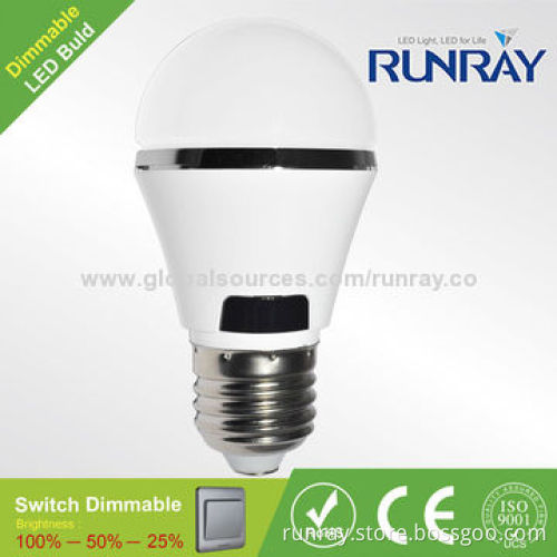 High Bright 5W A19 LED Bulb,SMD5730,80-110lm/W,72-hour Aging Time,High-brightness/Easy Installation